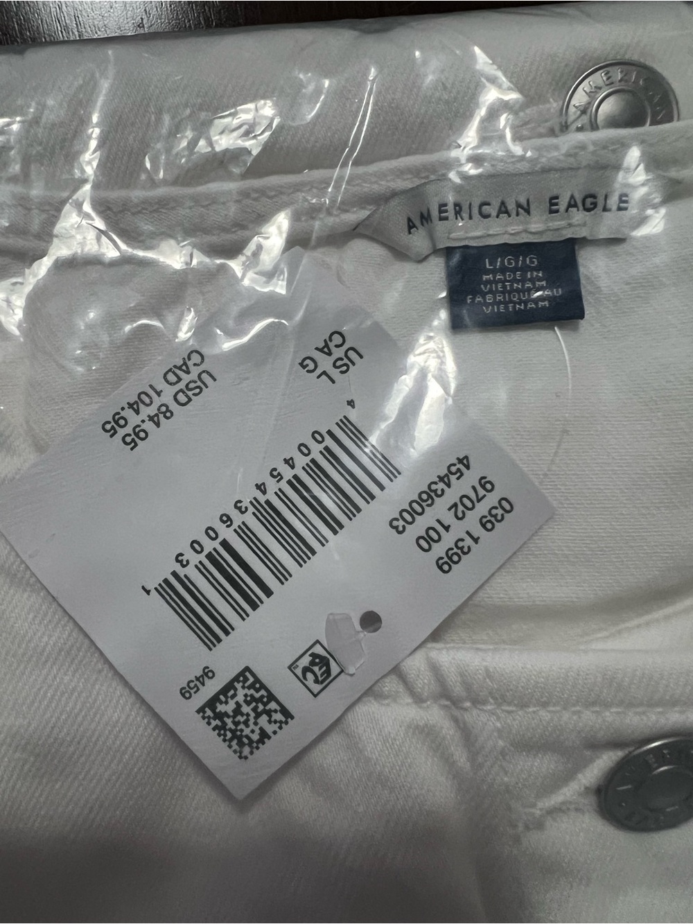 American Eagle Sleeveless White Button-Front Midi Dress - Picture 6 of 8